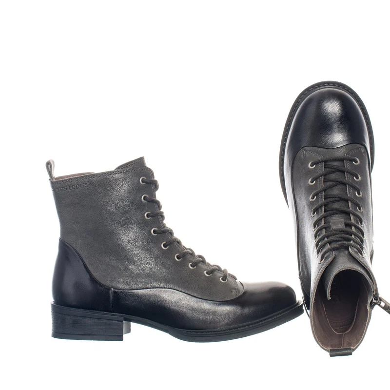 Pandora Laced boots — Grey