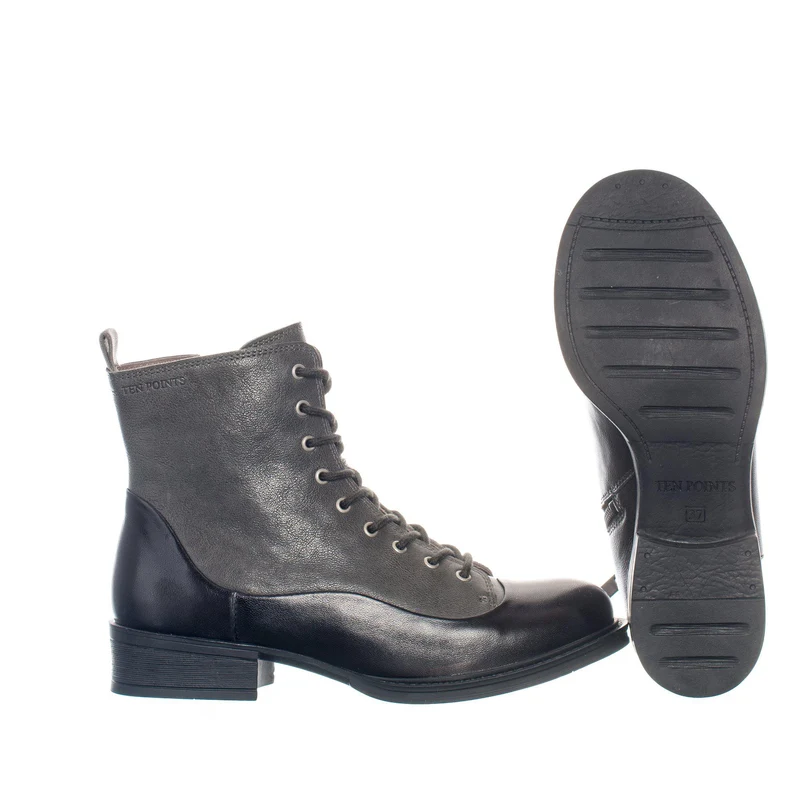 Pandora Laced boots — Grey
