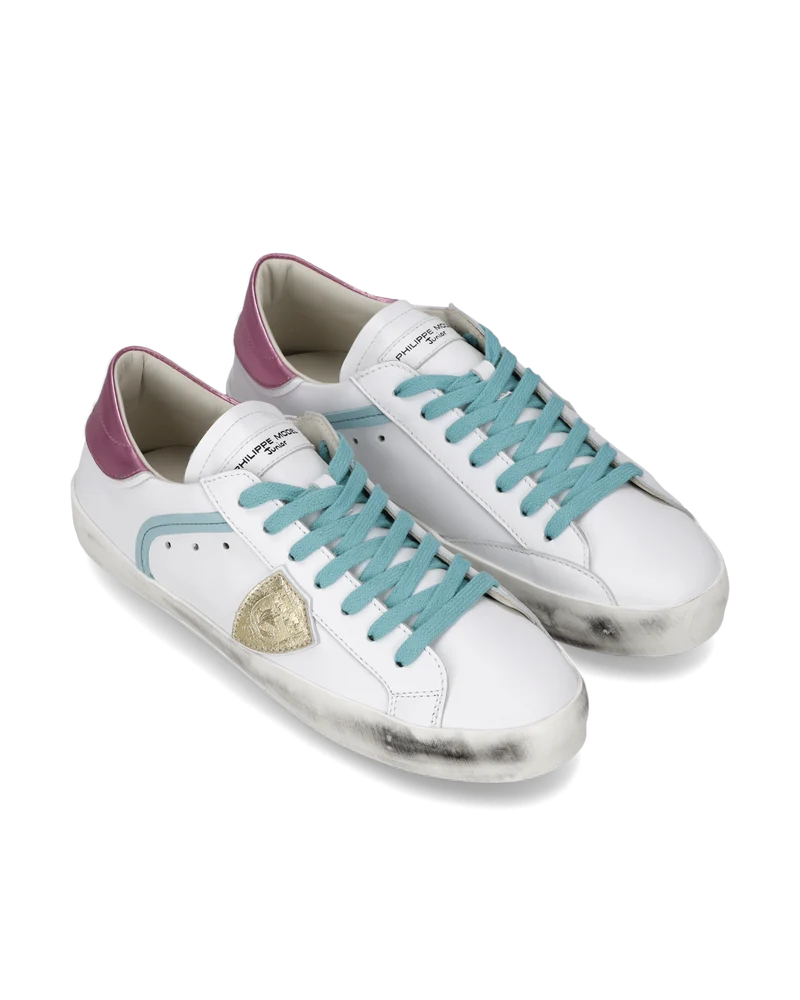 Sneaker Prsx Junior, White Pink Light Blue