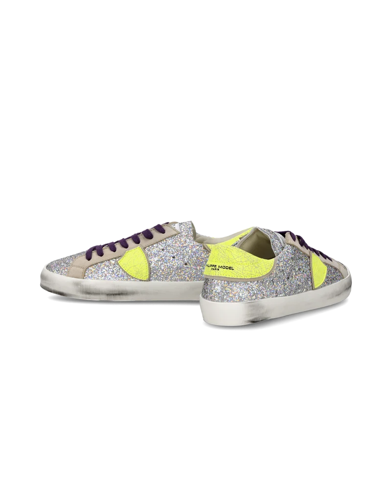 Sneakers Prsx Junior, Silver Neon