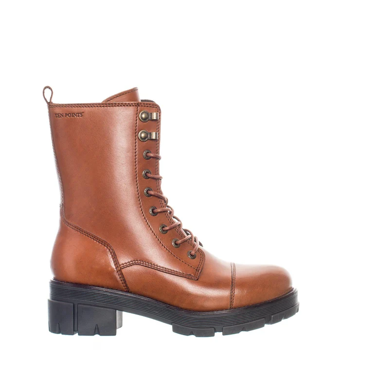 Cecilia Laced boots — Cognac