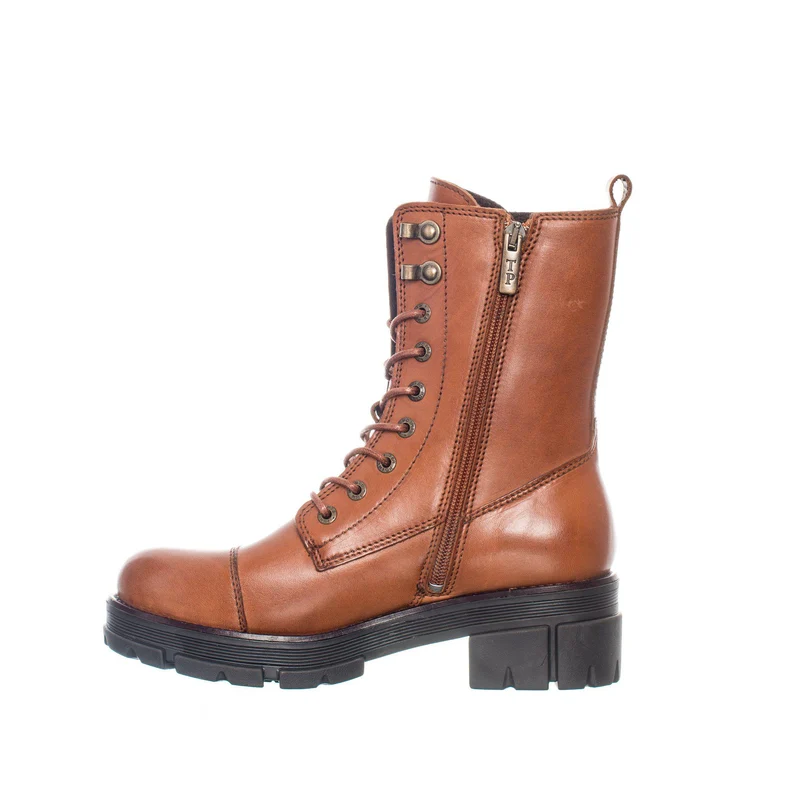 Cecilia Laced boots — Cognac