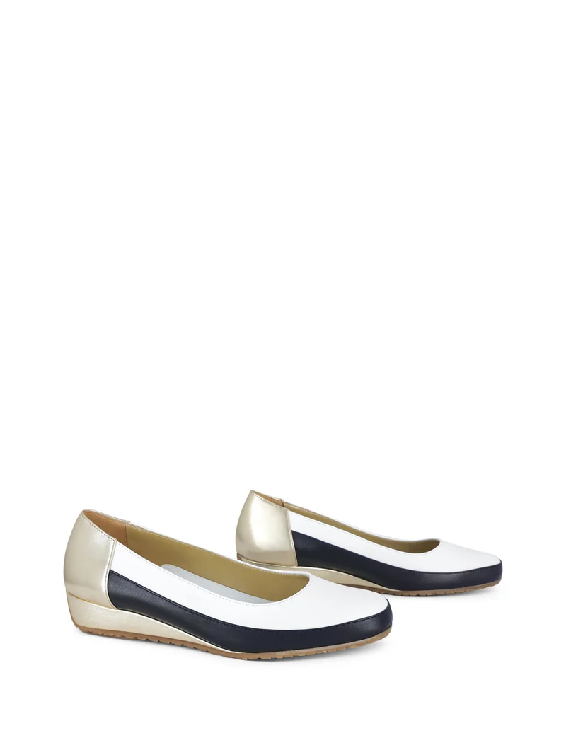 LOGAN WHITE~NAVY~GOLD