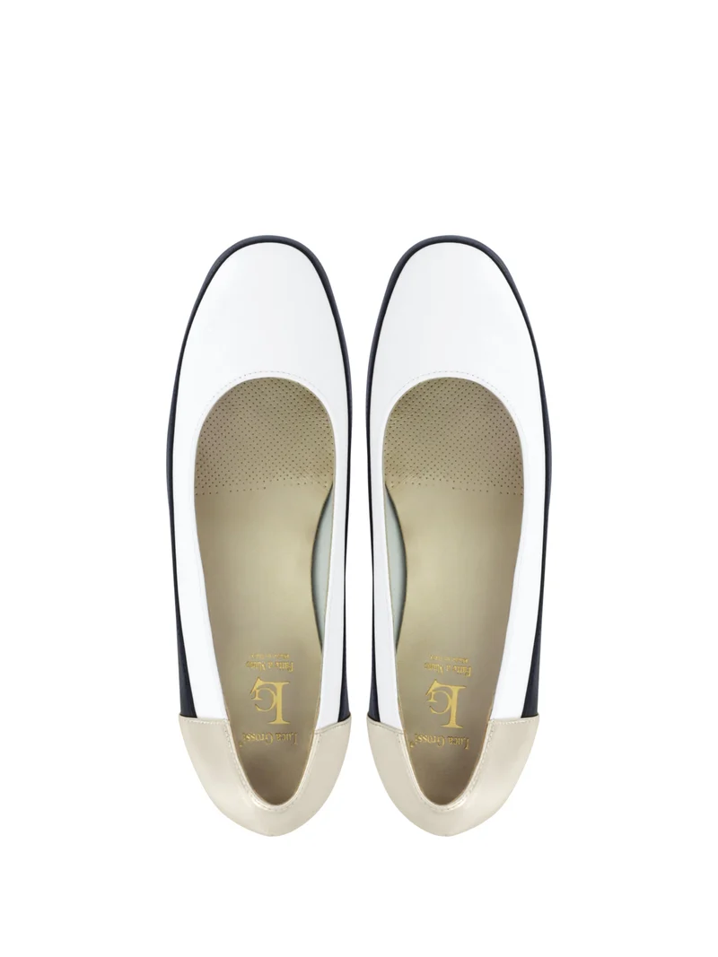 LOGAN WHITE~NAVY~GOLD