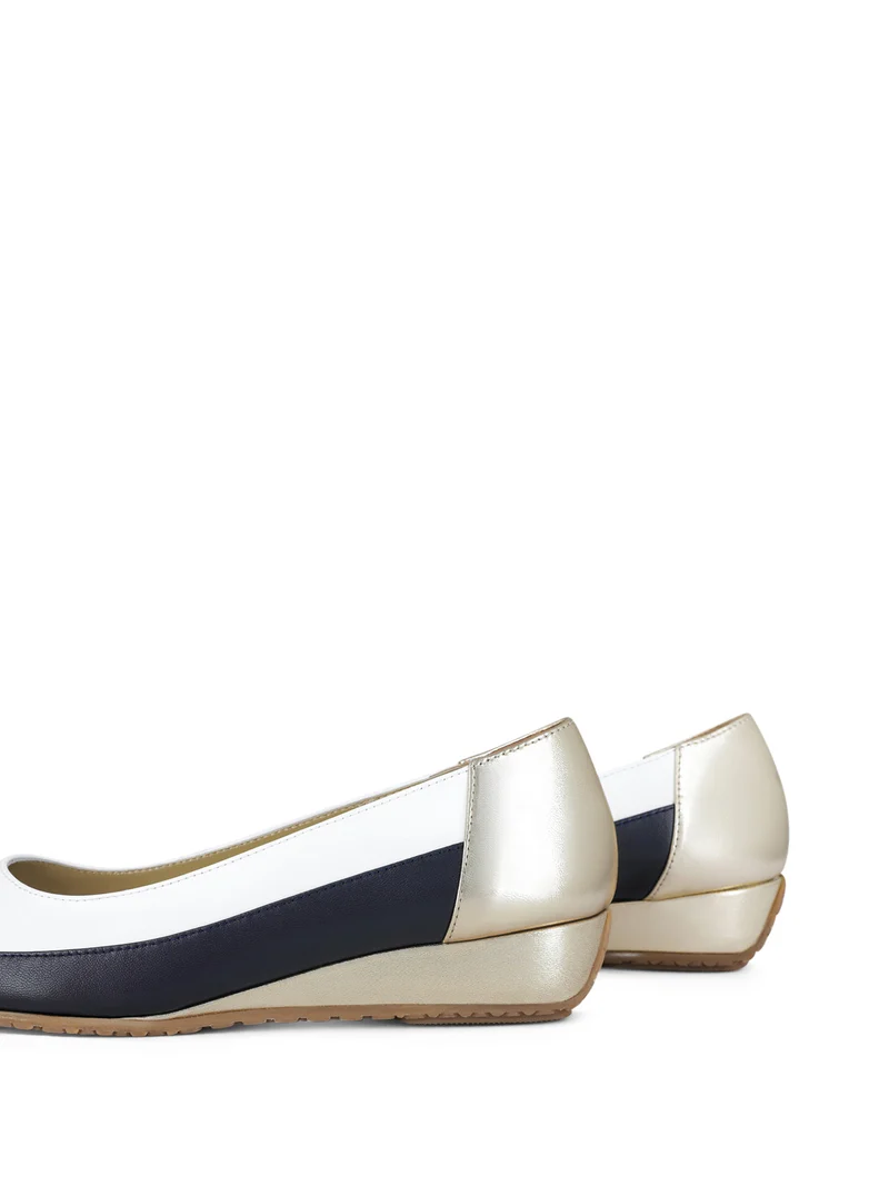 LOGAN WHITE~NAVY~GOLD