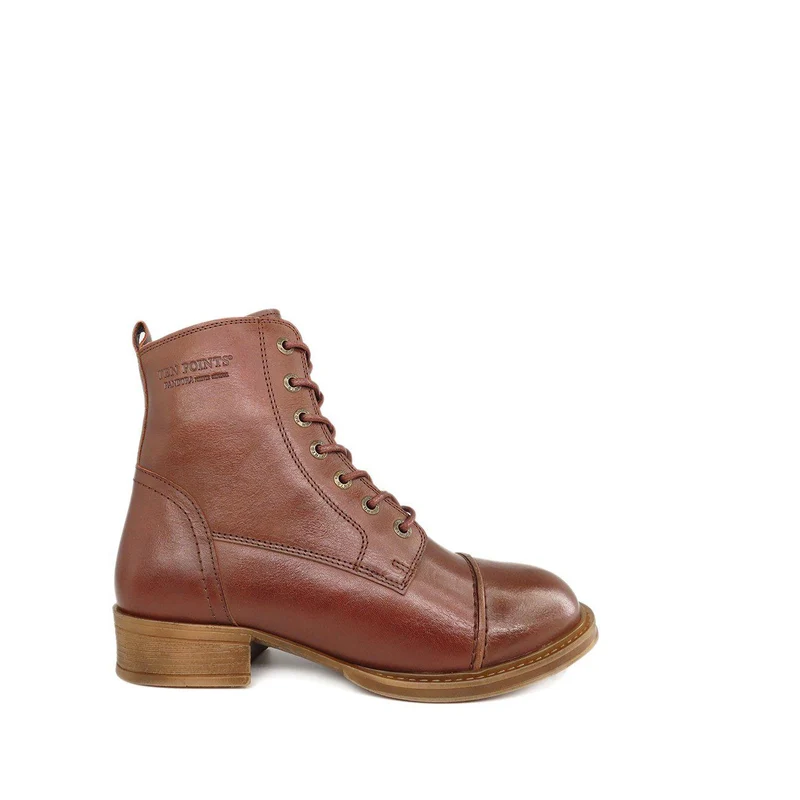 Pandora Laced boots — Chocolate