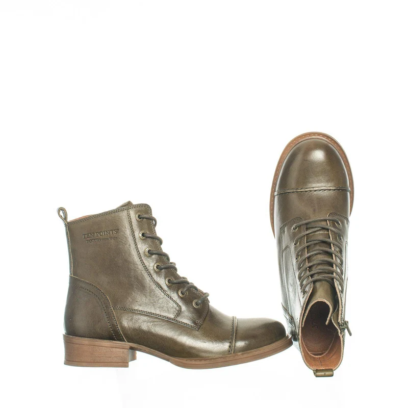 Pandora Laced boots — Deep green
