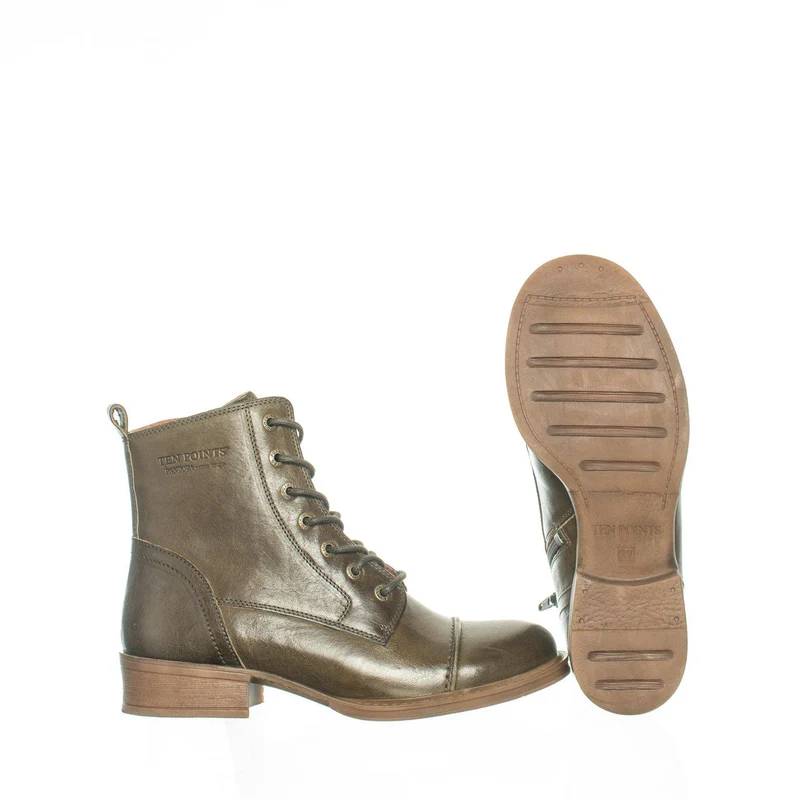Pandora Laced boots — Deep green