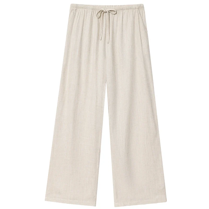 Velmira Damen Weite Sommerhose mit Hoher Taille und Lockerem Schnitt