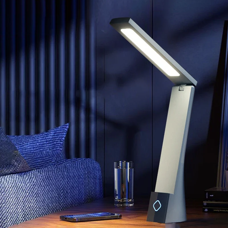 Veltrix LED Schreibtischlampe mit Touch-Schalter und faltbarem Design