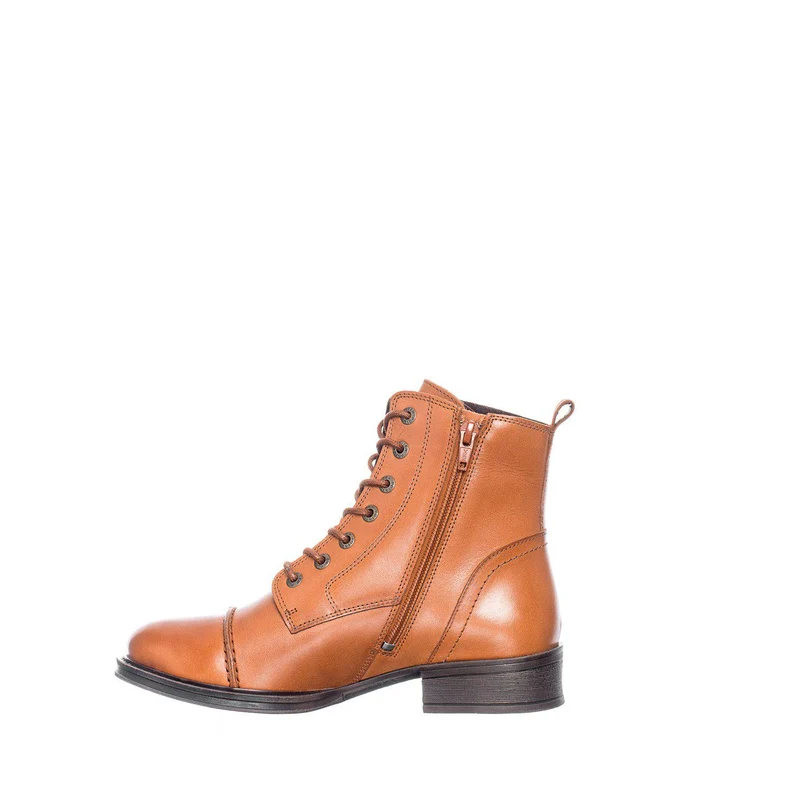 Pandora Laced boots — Cognac
