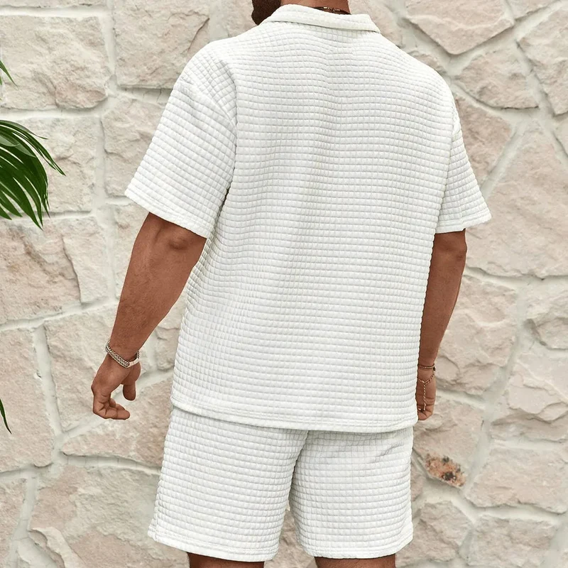 Solviero Herren 2-teiliges Set mit T-Shirt und Shorts