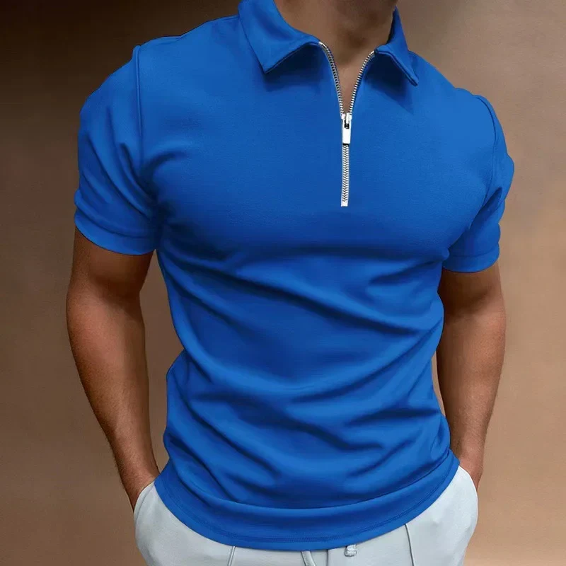 Karvion Herren Poloshirt mit Half-Zip
