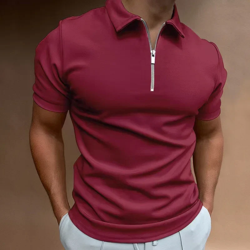 Karvion Herren Poloshirt mit Half-Zip