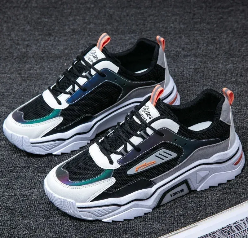 Corvex Herren-Sneaker mit Schnürung und flachem Design