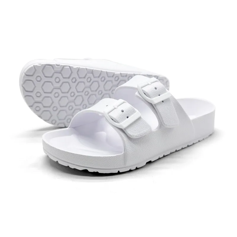 Norvella Unisex Slides mit Schnalle und flachem Design