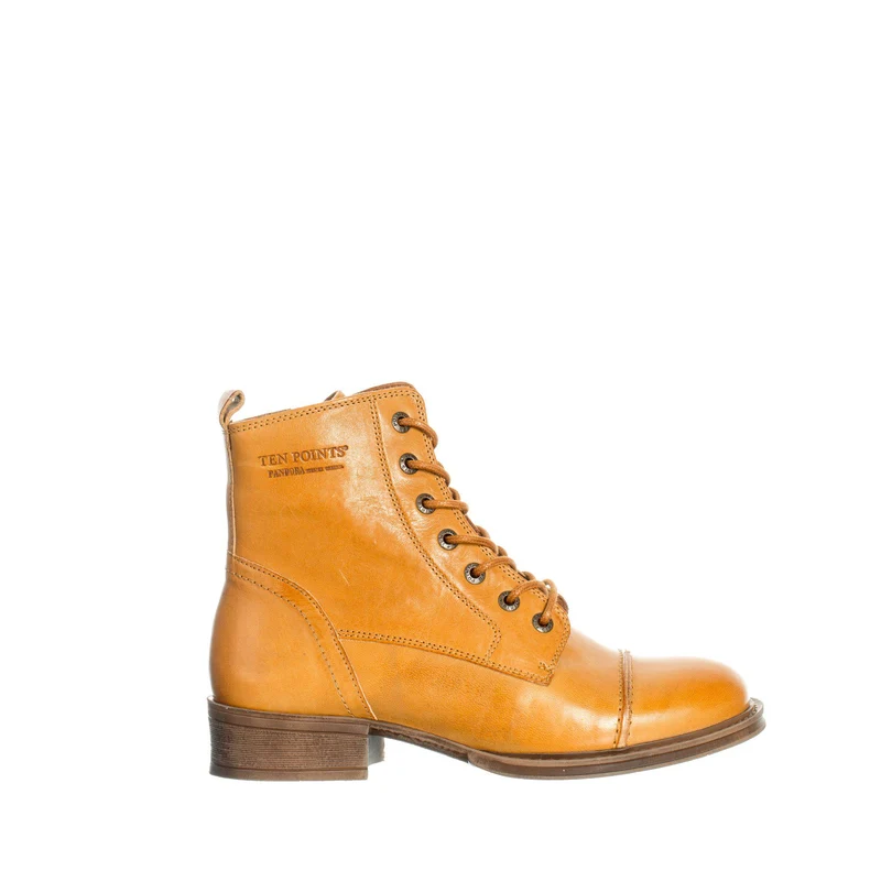 Pandora Laced boots — Yolk mustard