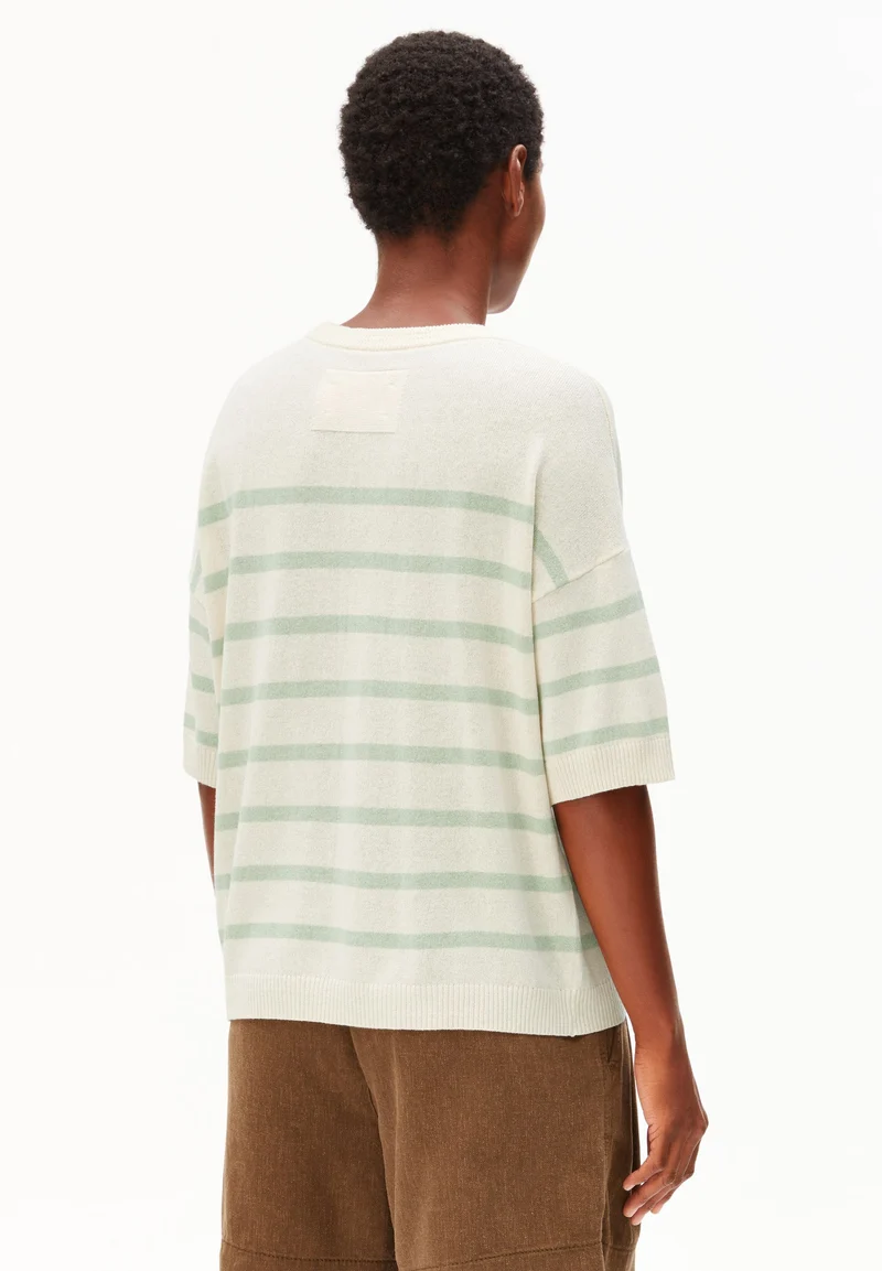 Striped Linen Blend Sweater
