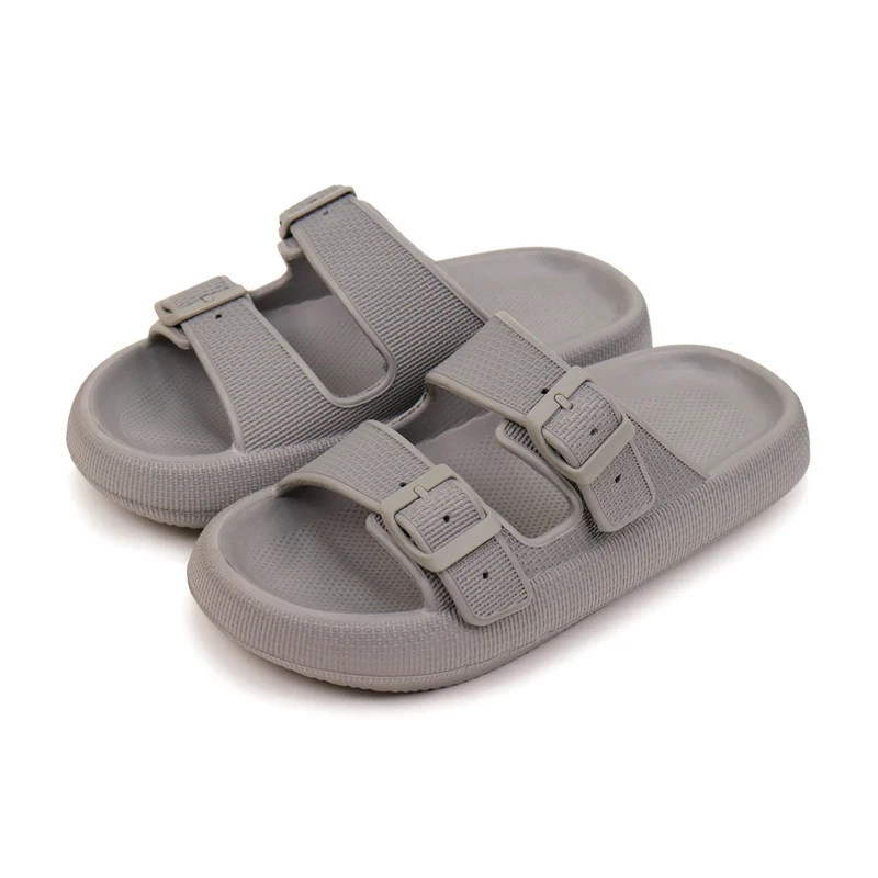 Velmora Unisex Slides mit Doppelriemen und verstellbaren Schnallen