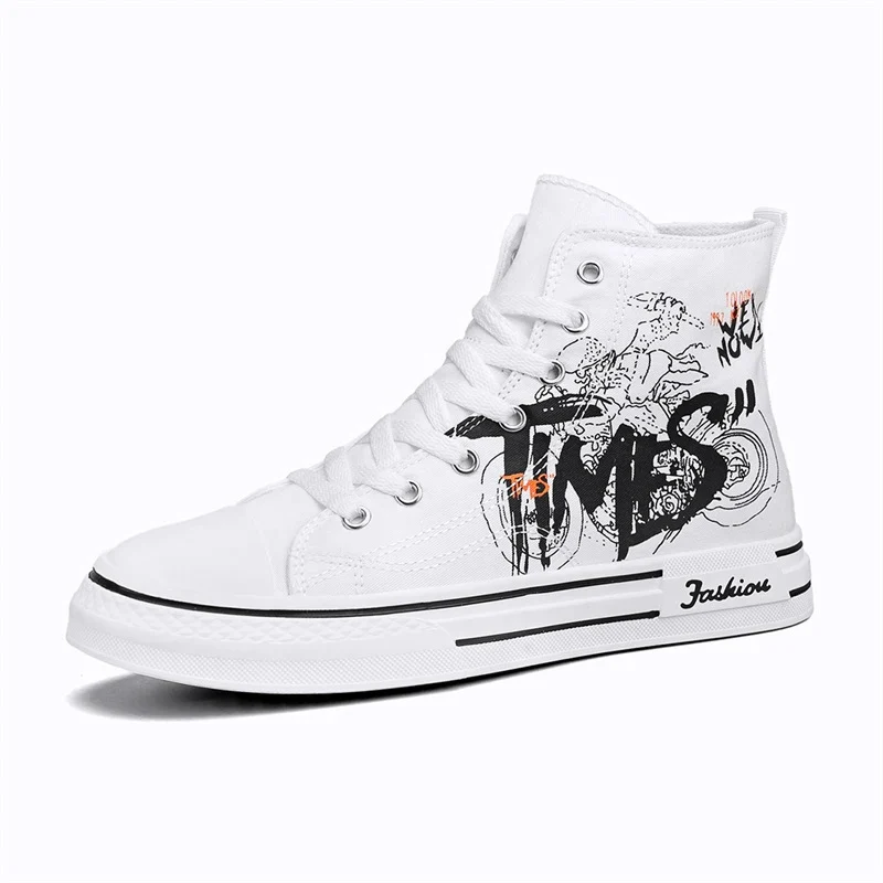 Solvire Herren Canvas High-Top Sneaker mit Schnürung