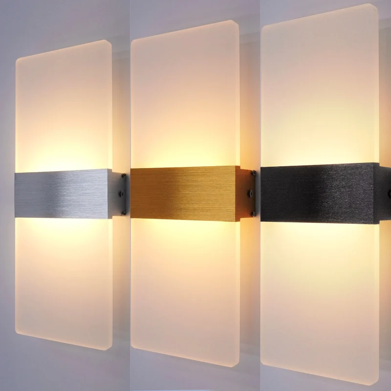 Liravon LED Wandleuchte Aluminium Acryl Innenwandlampe
