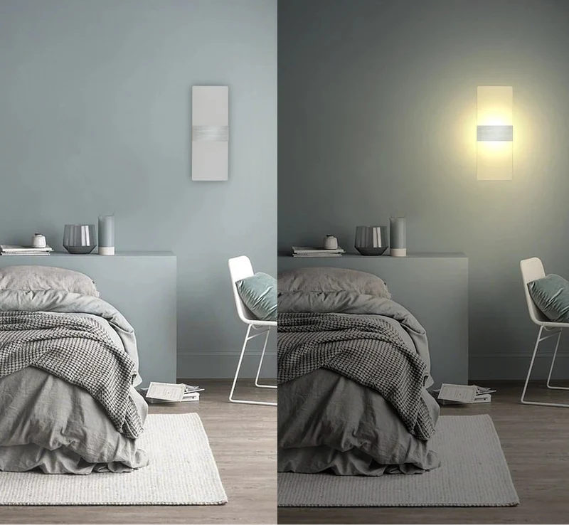Liravon LED Wandleuchte Aluminium Acryl Innenwandlampe