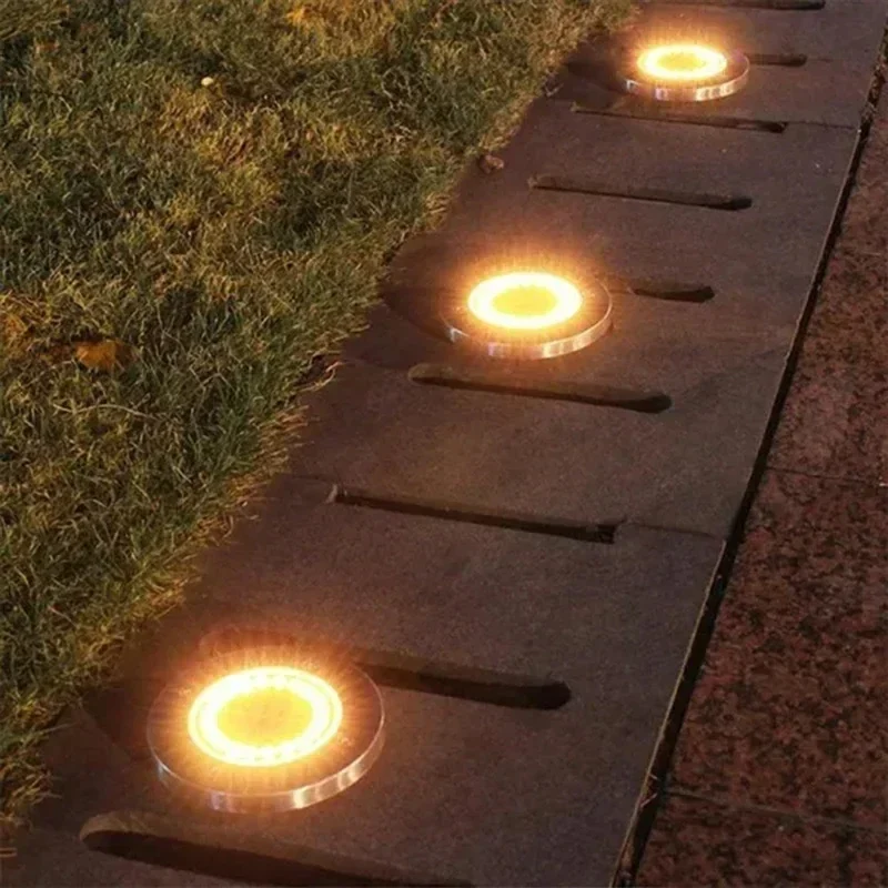 Lumivaro LED Solar Bodenleuchte Garten Einbaulampe 8 oder 20 LEDs