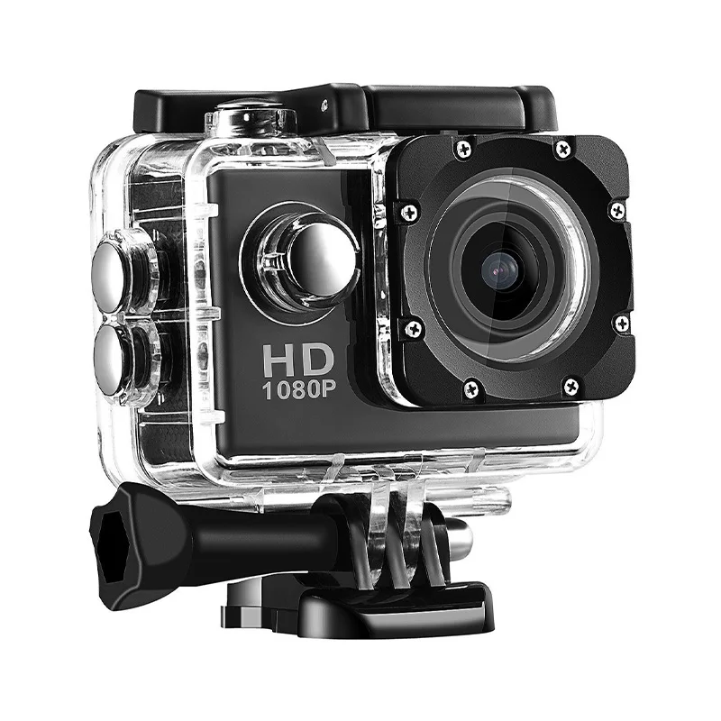 AquaView 720 Action Camera – Sportkamera mit 2.0" Bildschirm und Unterwassergehäuse