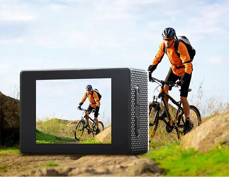 AquaView 720 Action Camera – Sportkamera mit 2.0" Bildschirm und Unterwassergehäuse