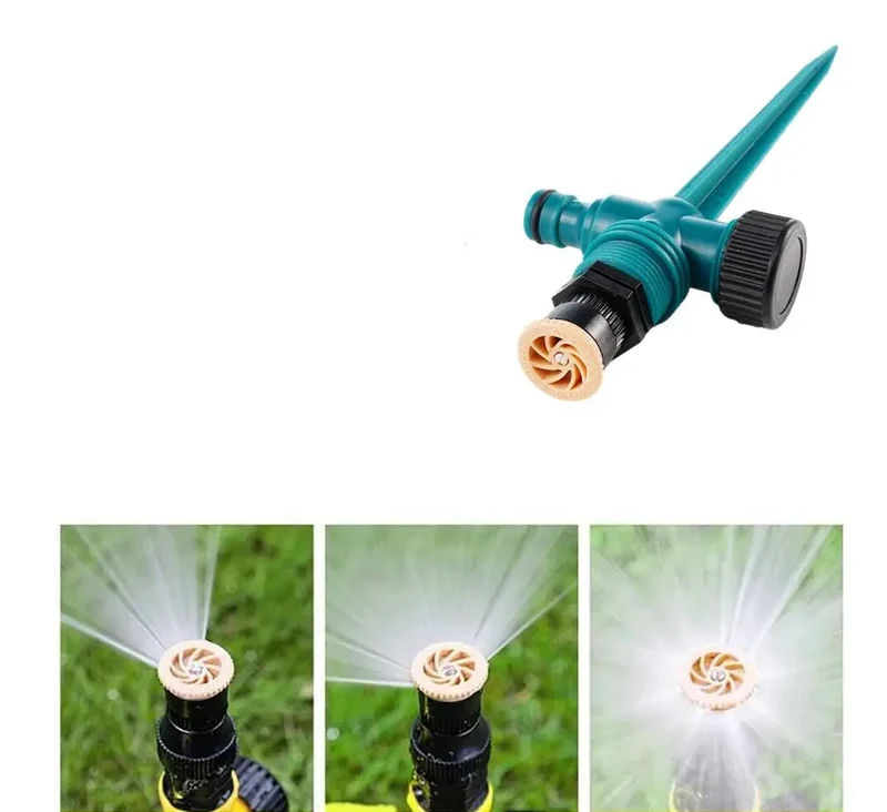 HydroSpin 360 Impact Sprinkler – Gartenregner mit Erdspieß