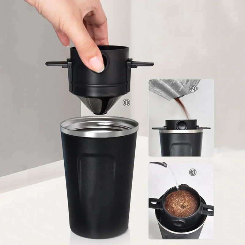 BrewFold Steel Dripper – Faltbarer Edelstahl-Kaffeefilter