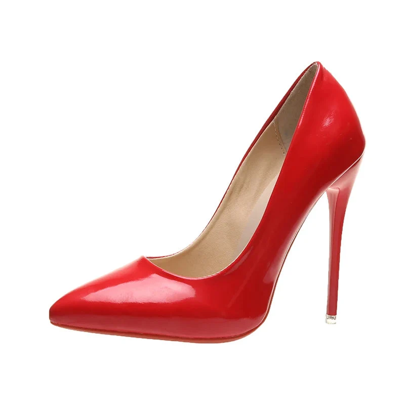 Lurevia Damen Pumps mit spitzer Form und 12 cm Absatz