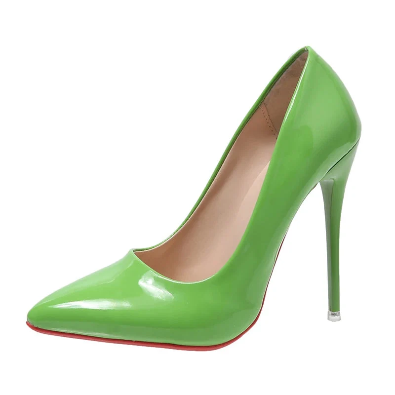 Lurevia Damen Pumps mit spitzer Form und 12 cm Absatz