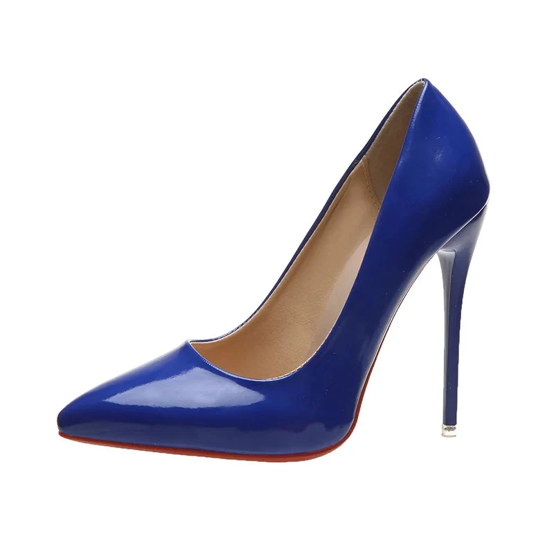 Lurevia Damen Pumps mit spitzer Form und 12 cm Absatz