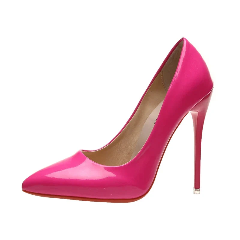 Lurevia Damen Pumps mit spitzer Form und 12 cm Absatz