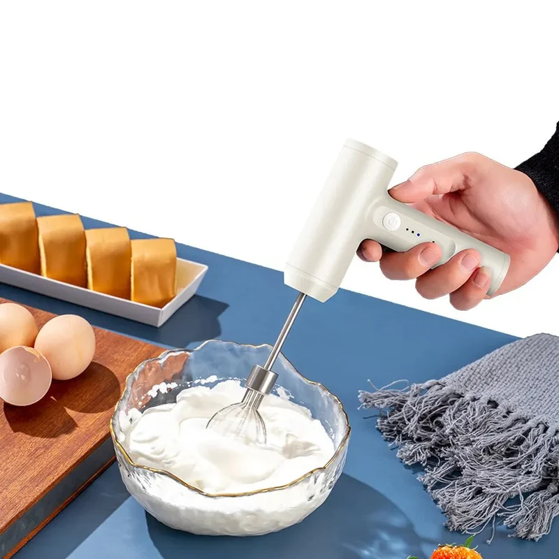 Mixora kabelloser elektrischer Handmixer mit 3 Geschwindigkeiten