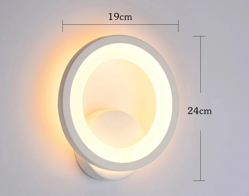 Arvella LED Wandleuchte rund mit Acrylabdeckung