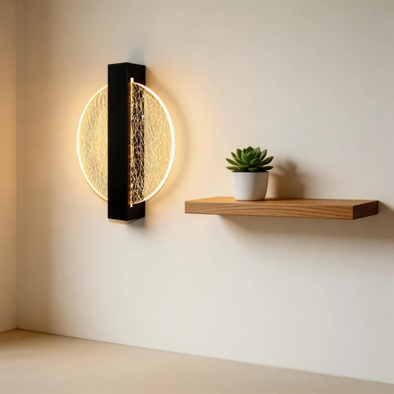 Arvion LED Wandleuchte mit Acrylkörper und indirekter Lichtverteilung