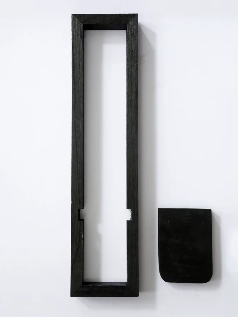 Velvara Wandkerzenhalter aus Holz mit Ablagefläche