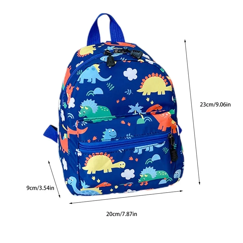 Kinder-Rucksack aus Nylon mit Dinosaurier-Motiv