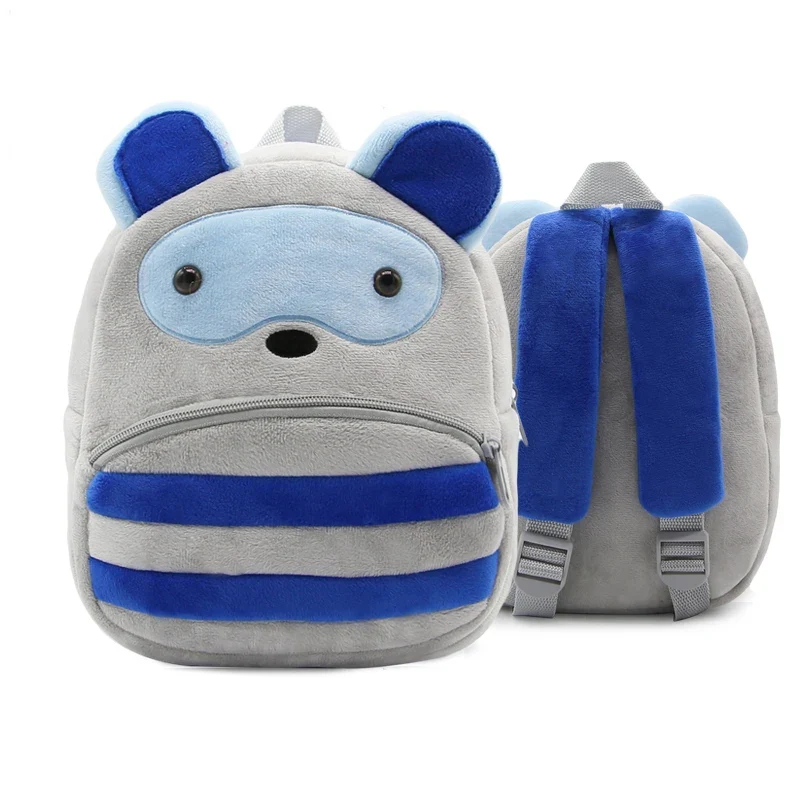 Kinder-Rucksack aus Plüsch mit Tiermotiv