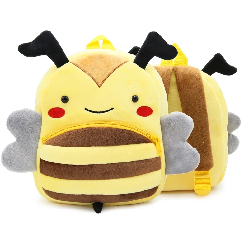 Kinder-Rucksack aus Plüsch mit Tiermotiv