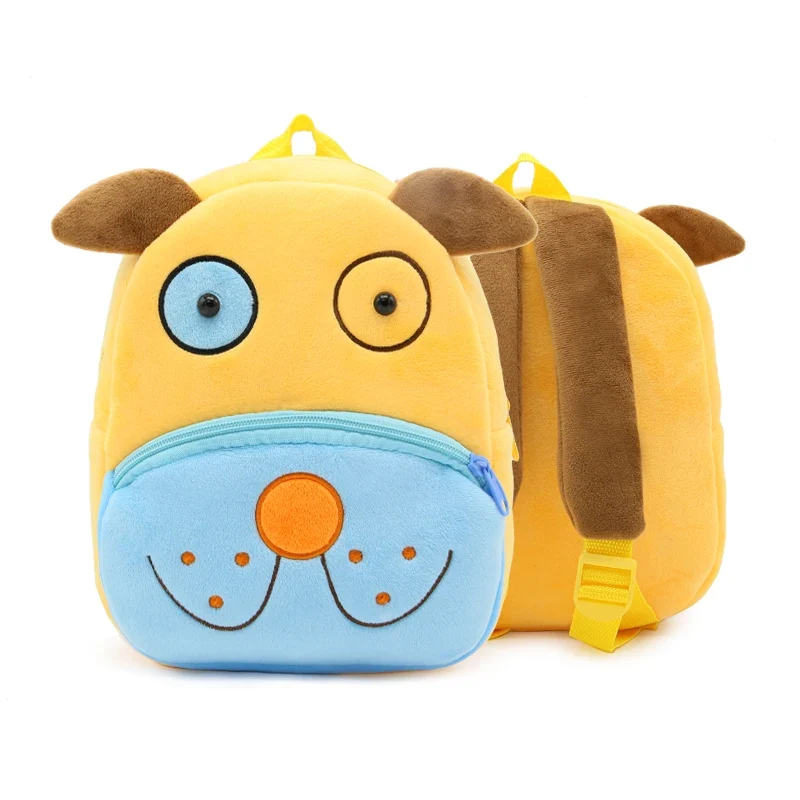 Kinder-Rucksack aus Plüsch mit Tiermotiv
