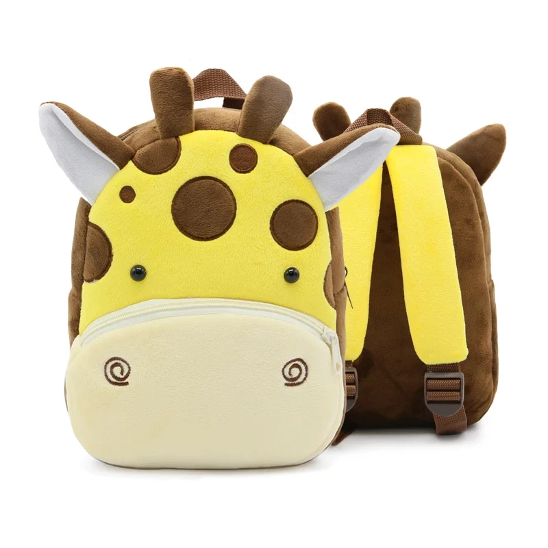 Kinder-Rucksack aus Plüsch mit Tiermotiv
