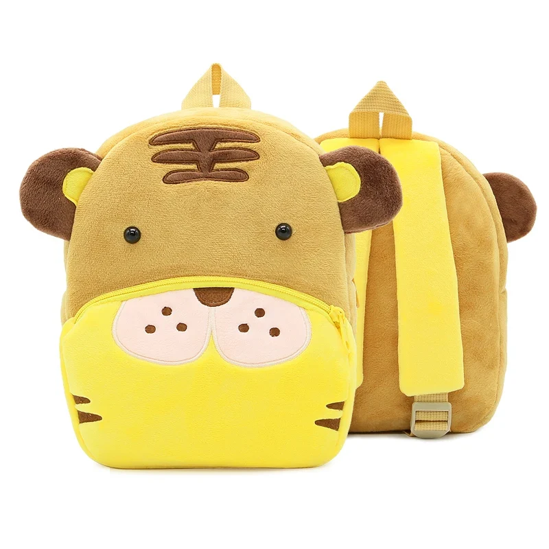 Kinder-Rucksack aus Plüsch mit Tiermotiv