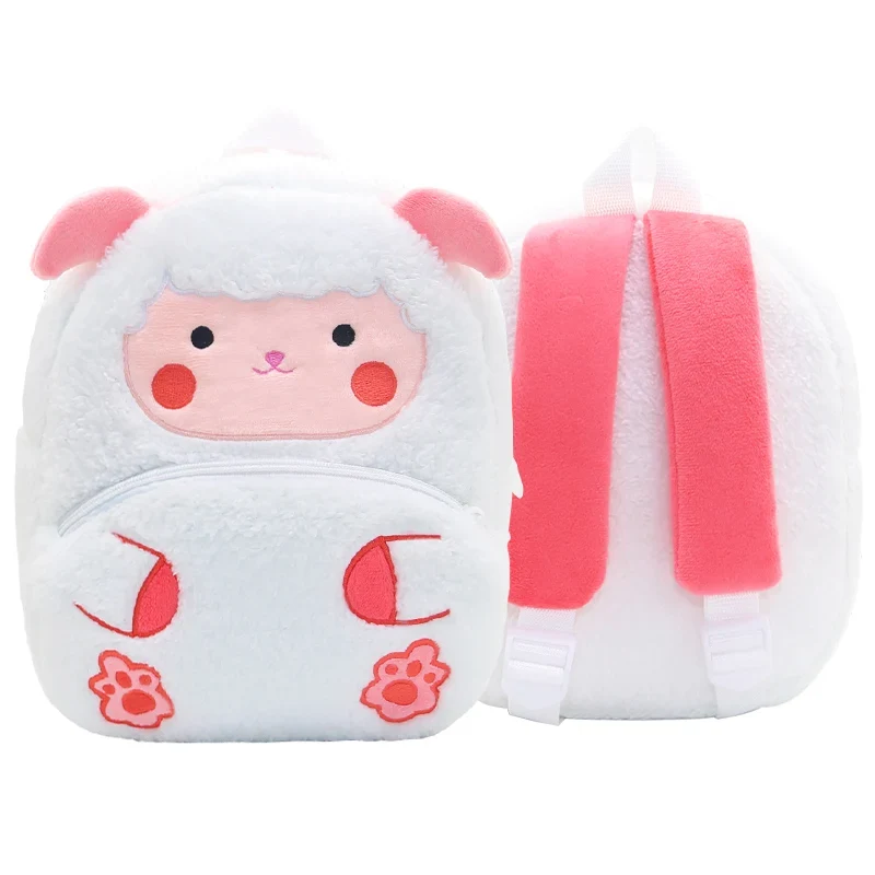 Kinder-Rucksack aus Plüsch mit Tiermotiv