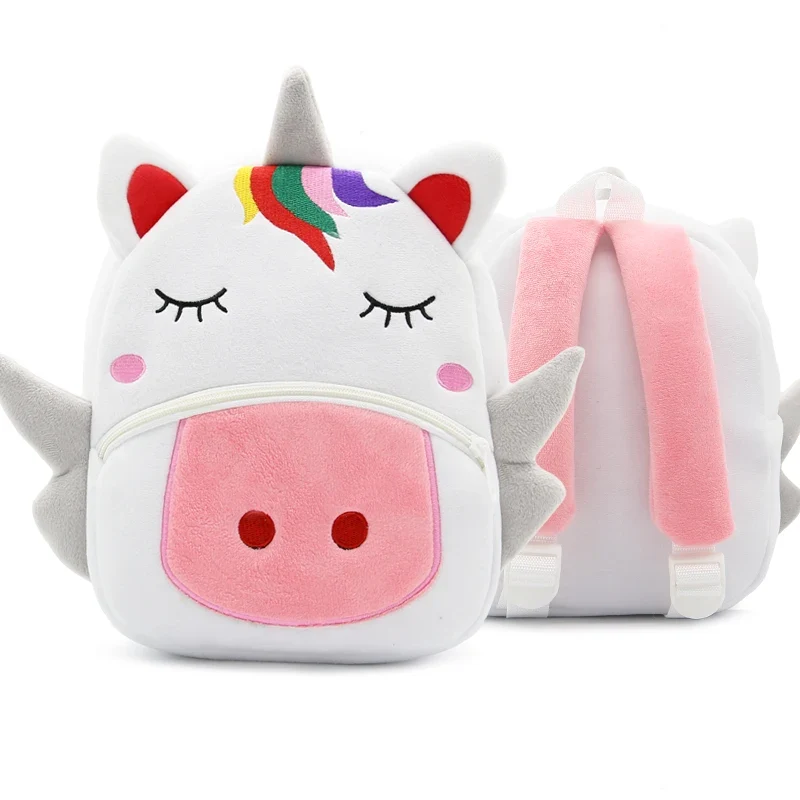 Kinder-Rucksack aus Plüsch mit Tiermotiv