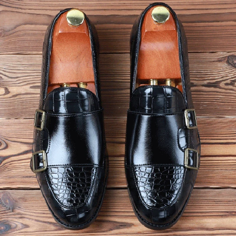 Calvero Herren Lackleder Loafer Schnürung