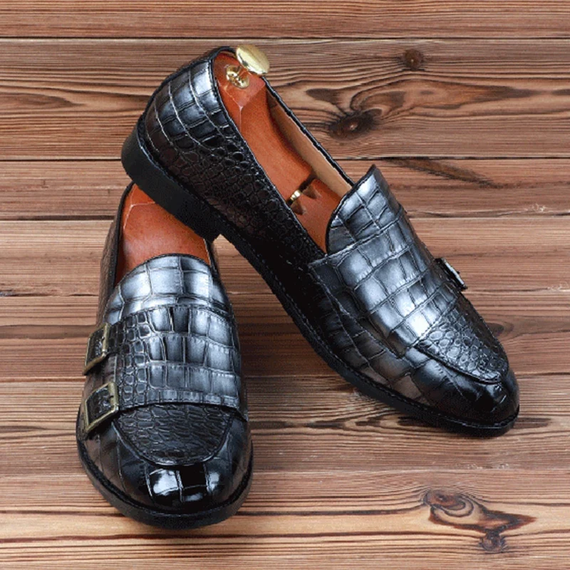 Calvero Herren Lackleder Loafer Schnürung