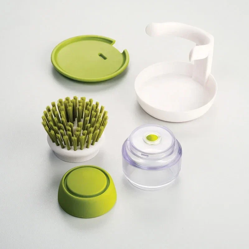 CleanPress Soap Brush – Spülbürste mit Seifenspender und Ablage